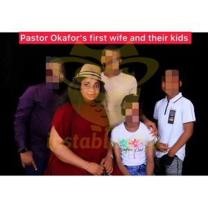 Pastor okafor, wife chidiebere and their children